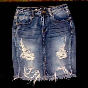 Machine Low-neuf mode Jean Skirt